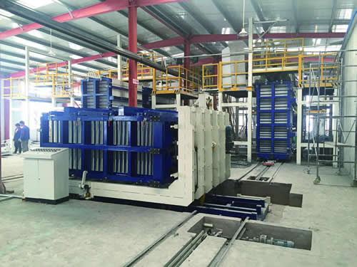 Planta de producción para paneles de pared de construcción TYFZ16(con rotación vertical, panel compuesto liviano)